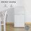 Homcom HOMCOM 88L Small Fridge Freezer with 5-Setting Thermostat, Inner Light 8