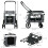 PawHut PawHut Foldable Pet Stroller w/ Detachable Carrier, Soft Padding - Grey 6