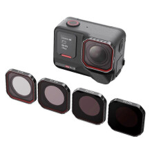 (Photo Color, A) AMAGISN 4Pcs Lens Filter Set for Insta360 ACE PRO 2 Camera Accessories Anti-Fog Waterproof Filter Ki