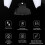 (White) Backplate Programable Remap Kit for PS5 DualSense Gamepad PC Back Buttons with Turbos Macro Function 5