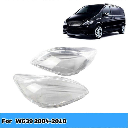 (Left,Transparent)For - W639 2004-2010 Front Headlight Cover Transparent Headlamp Shell Lamp Lens 1