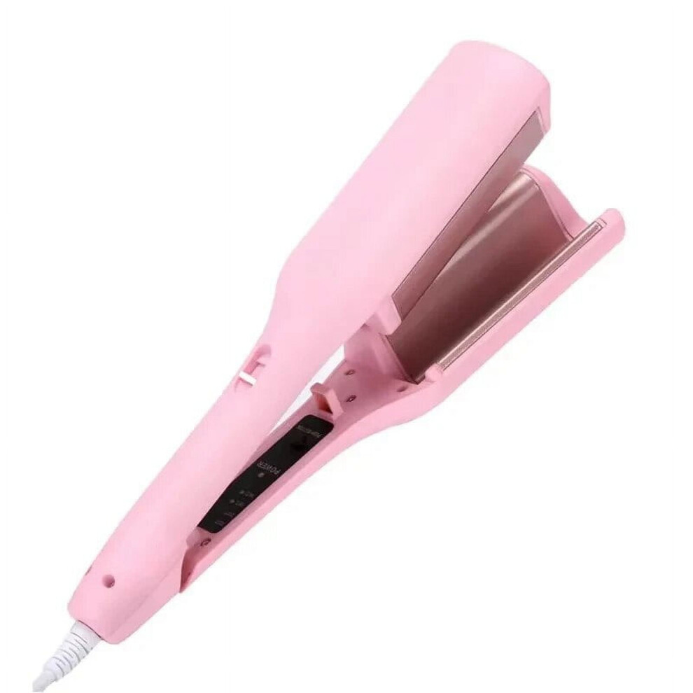 Pink (Pink) 32Mm Egg Roll Hair Curling Iron, Corrugated Wavy Styler