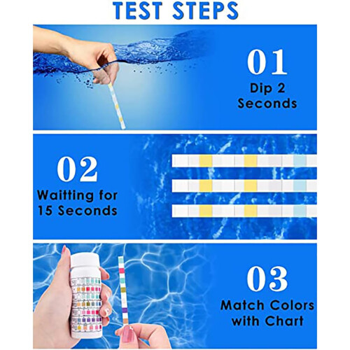 Pool Test Strips  7 in 1 Water Tester for Spa, Pool (50 Strips) 2