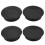 4 Pcs 50mm Diameter Desk Wire Cord Cable Grommets Hole Cover Black 1