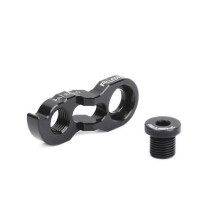 (Black) RISK Rear Derailleur Extender Bicycle Frame Gear Link Hanger Extension for 32-52T Cassette MTB Road