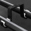 4Pcs Double Curtain Rod Brackets Ceiling Mount Supports Aluminum Alloy Black 5