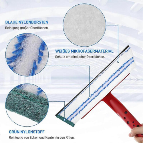 Replacement Microfibre Covers for Vileda Professional Window Wiper 2-in-1 Washer, High-Quality Windo 1