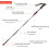 Walking Pole 7075 Aluminium  Foldable, Adjustable, Ultralight for Hiking, Climbing with EVA Handle Black Ref: 7630 3
