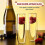4Pcs Glass Champagne Glasses Double-Layer Handleless Sparkling Glasses High-End Red Wine Glasses Tra 4