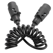 1.6M 7 Pin Car Tow Trailer Extension Cable - Truck Plug Wire & Coupling Circuit Plug for Towing