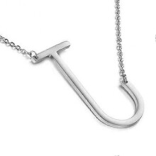 (J) Women's 26 English Letter Pendant Necklace Fashion Alphabet Choker Chain Jewelry Gift for Party