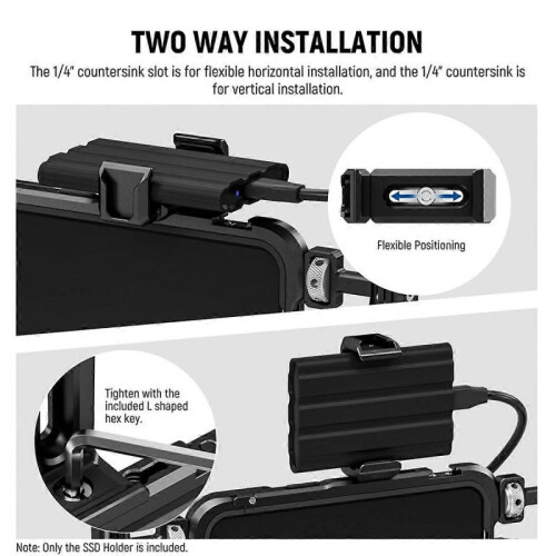 T5/T7/T9 Portable SSD Holder Mount for 15/16Pro/Pro Max Cage 2
