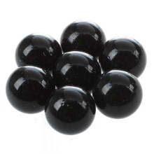 80 Pcs Marbles 16mm Glass Marbles Knicker Glass Balls Decoration Color Nuggets Toy Black