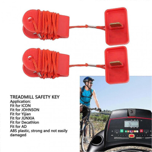 2PCS Treadmill Safety Key Emergency Stop Switch for Most Exercise Running Machines 2