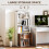Homcom HOMCOM 5-Tier Bookcase, Tall Bookshelf with Adjustable Shelf, Rustic Brown 4