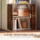 Homcom HOMCOM 5-Tier Bookcase, Tall Bookshelf with Adjustable Shelf, Rustic Brown 5