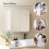 Homcom HOMCOM Arched Bathroom Mirror Cabinet, Wall Mounted Mirrored Cabinet 7