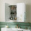 Homcom HOMCOM Arched Bathroom Mirror Cabinet, Wall Mounted Mirrored Cabinet 1
