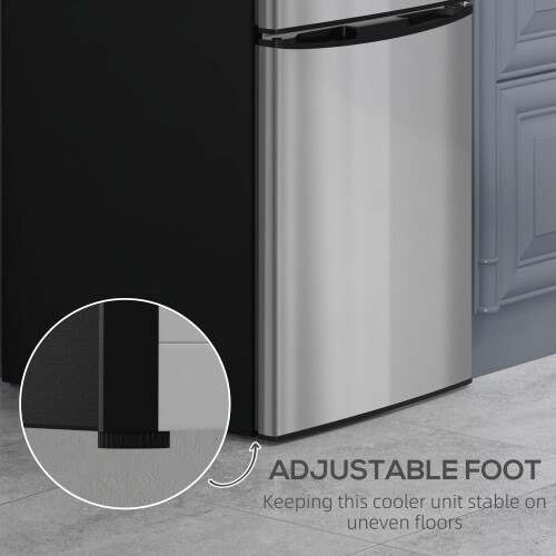 Homcom HOMCOM 88L Small Fridge Freezer with 5-Setting Thermostat, Inner Light 2