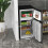 Homcom HOMCOM 88L Small Fridge Freezer with 5-Setting Thermostat, Inner Light 2