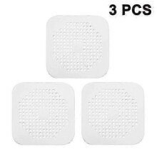Silicone Shower Drain Cover - Hair Catcher & Strainer Sieve for Bathroom Drainage