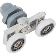 Durable Double Sliding Shower Door Tracks with 23mm Glass Wheels Pack of 4