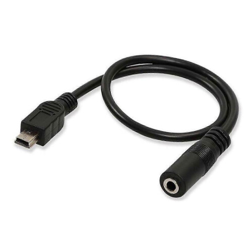 (2.5M) 3.5mm Microphone Cable Adapter with Mini USB Connector for Audio Recording