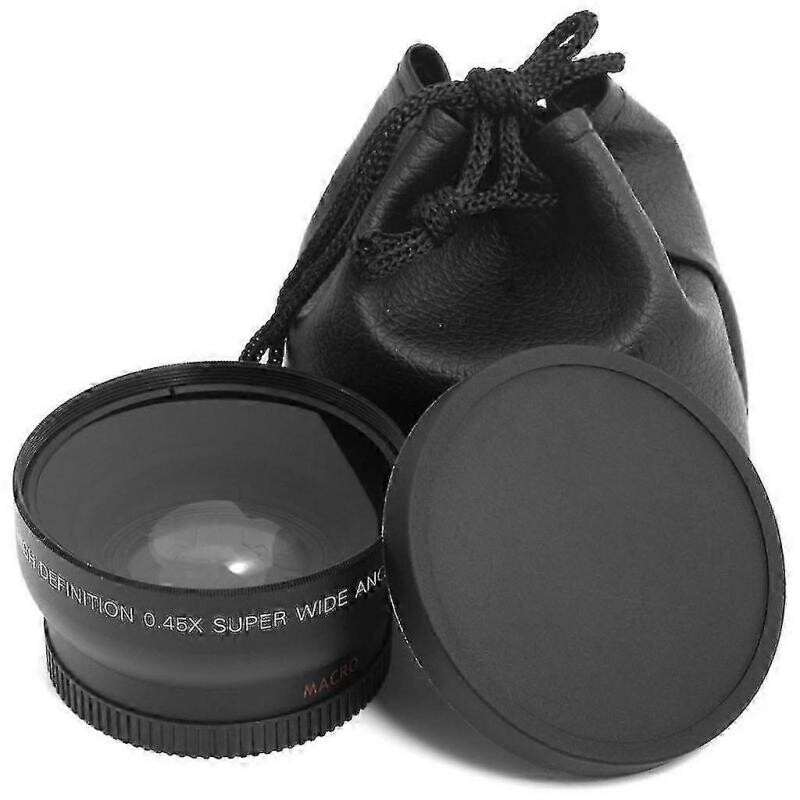 Groothoeklenzen 0.45X 52 mm groothoek HD-lensconversie Groothoeklenzen 0.45X 52 mm groothoek HD-lensconversie