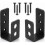 U-Shape Security Bar - Heavy Duty Steel Door Brackets (2 Pack) - 2x4 Reinforced Frame Support 1