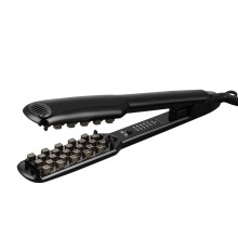 (black) Hair Iron Ceramic 3D Grid Hair Crimper