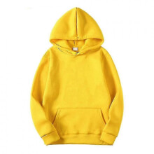 (M, Light yellow) Cotton-Padded Women's Hooded Sweatshirts