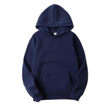 (XXL, Marine blue) Cotton-Padded Women's Hooded Sweatshirts