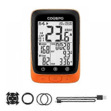 (BC107-O) Wireless Bike Computer GPS Speedometer with Bluetooth 5.0 ANT+ Waterproof 2.4" Display for Cycling GPS BDS Tracking