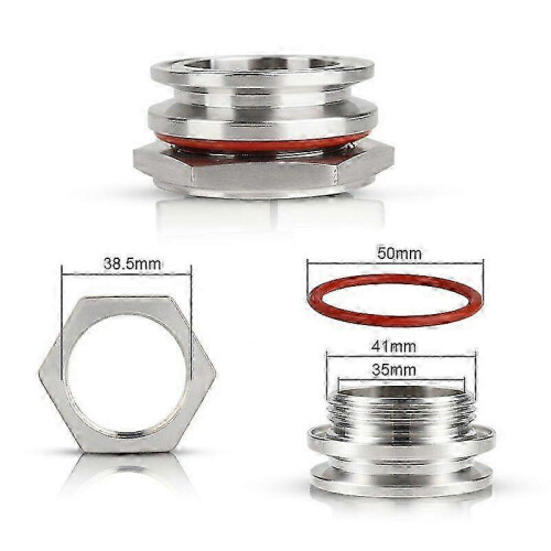 (2 inch) Stainless Steel SS304 Weldless Bulkhead 1.5" 2" Tri Clamp Kettle Bulkhead FP 2