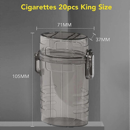 Waterproof Smell Proof Cigarette Case for 100mm King Size - Airtight Joint Holder & Multipurpose Container 1