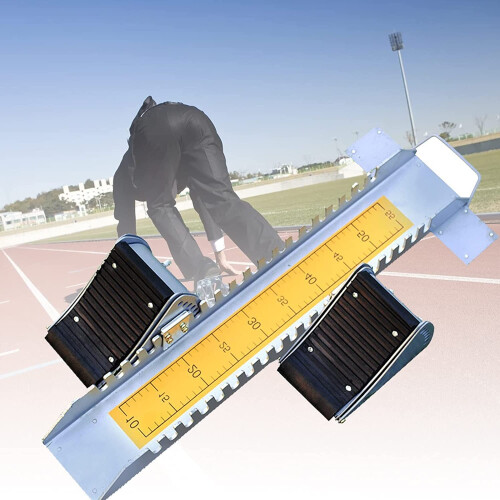 Startblock, Adjustable sprint starter, Athletics running device, For synthetic track, Cinder track