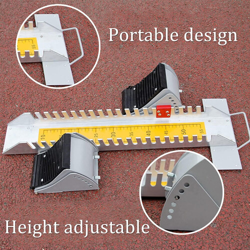 Startblock, Adjustable sprint starter, Athletics running device, For synthetic track, Cinder track 1