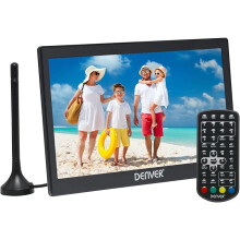 Denver LED-1032-10 inch Wide Super VGA Digital Portable TV  Rechargeable 12 Volt  USB & Recording - Camping, Kitchen, Caravan Small TV