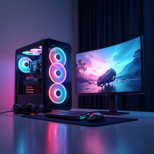 Gaming PC Bundle: Intel Core i5. RTX 3050 6GB. 16GB RAM, 256GB SSD+1TB, 22" Monitor PC Bundle & Speaker
