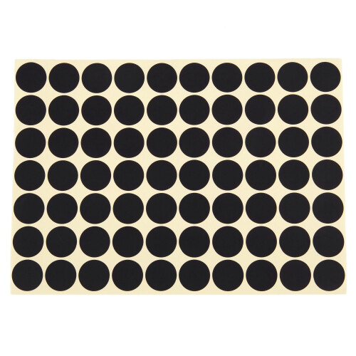 19Mm Circles Round Code Stickers Selbstklebende Klebeetiketten Schwarz 2