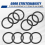 10 PCS Metrisches O Ringe schwarz Nitrilkautschuk 40 mm OD 4 9
