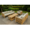 teak garden sofa set with coffee table 1