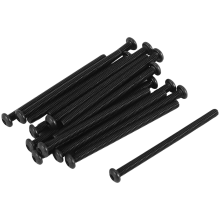 M3 X 45Mm Stahl Innen Sechs Kant Linsen Kopf Schrauben Schwarz 20 Stücke