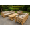 teak garden sofa set with coffee table 2
