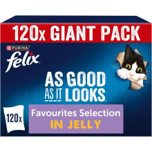 FELIX As Good As it Looks Favourites Selection in Jelly Wet Cat Food 120x85g