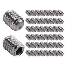 50 Stueck M2.5 x 3mm Edelstahl Innensechskant Set Madenschrauben Kopfloser Mutter