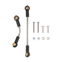 1 Satz Rc Auto Lenkung Zug Stange Upgrade Teil Metall Lenk Langlebig für B1 B14 B24 C14 C24 1/16