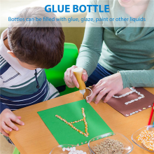 20 StüCke PräZisions Spitzen Applikator Flasche, Leere Flasche für Kleine Klebe Projekte, Papier Quilling, DIY , Acryl Malerei, 30 Ml / 1 Unze