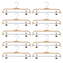 10 Pack Solid Finish Hosen / Rock Kleider BüGel mit Anti-Rost Clips
