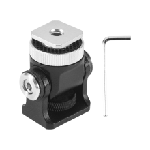 Mini Hot Shoe Mount Monitor Mikrofon Blitzhalter 1/4 Schraube Kamerahalterung Stativkopf für Blitzkamera ZubehöR